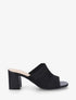 Mules à ganse en tissu - Noir - 5