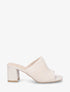 Mules à ganse en tissu - Beige - 1