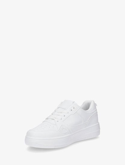 Baskets en simili classique - Blanc - 3