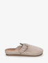 Mules en suédine style espadrille - Taupe - 1