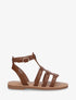 Nu-pieds cloutées style spartiate - Marron - 1
