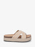 Claquettes en raphia tressé - Beige - 1