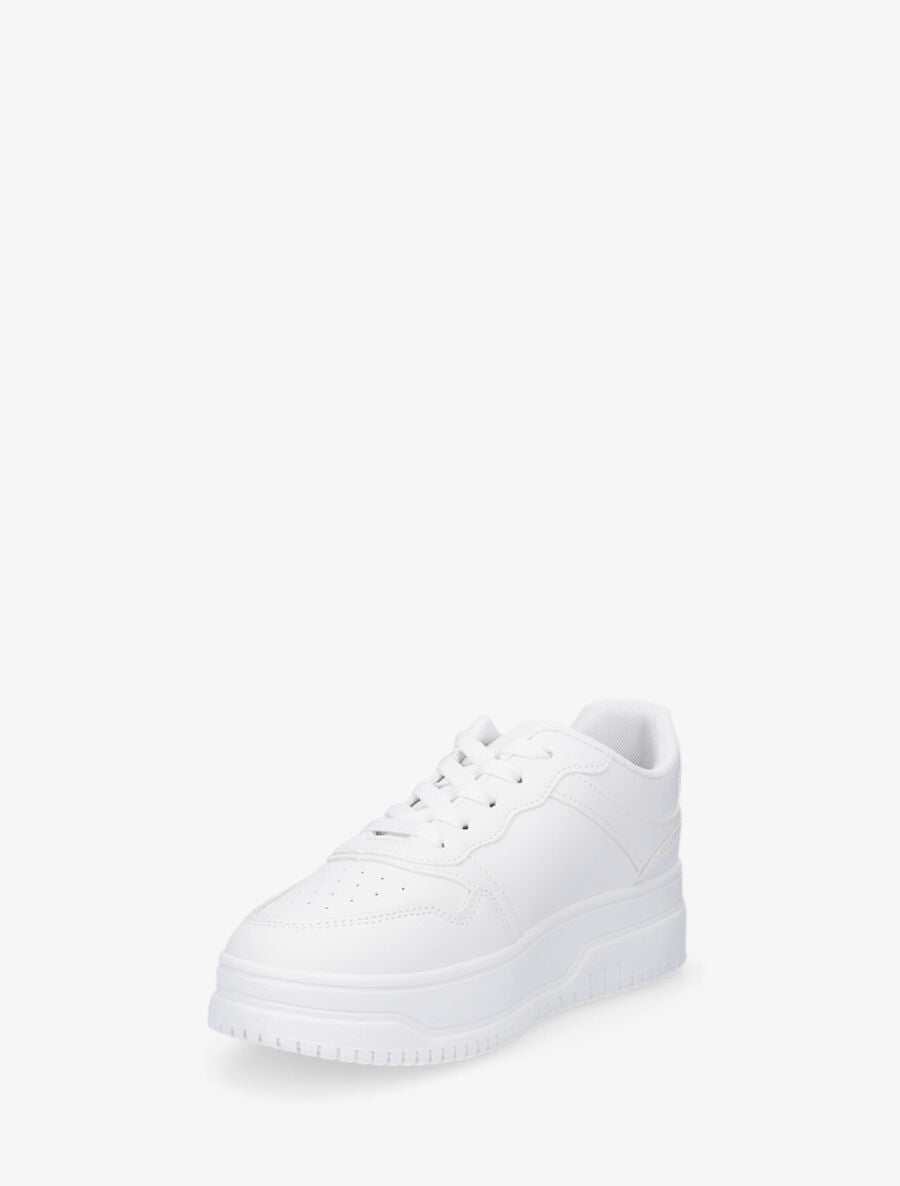 Baskets classiques en simili - Blanc - 3