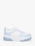 Baskets classiques en simili - Bleu ciel - 1