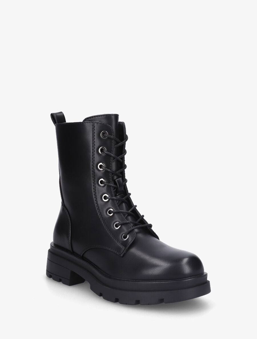 Bottines montantes à lacets - Noir - 2