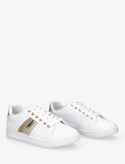 Baskets classiques à bandes colorées et irisées - Camel - 4