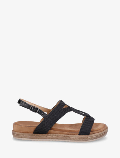 Nu-pieds style corde - Noir - 1