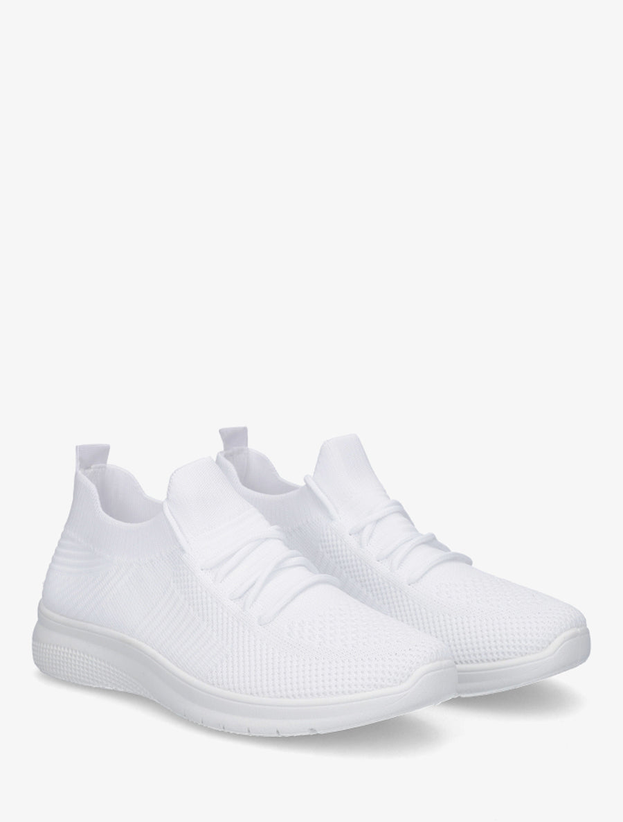 Baskets en mesh style running - Blanc - 4