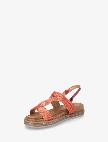 Nu-pieds style corde - Orange - 3