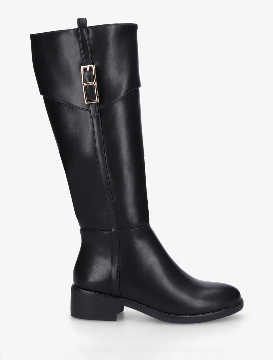 Bottes classiques en simili - Noir - 1