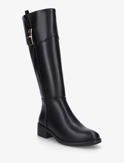 Bottes classiques en simili - Noir - 2