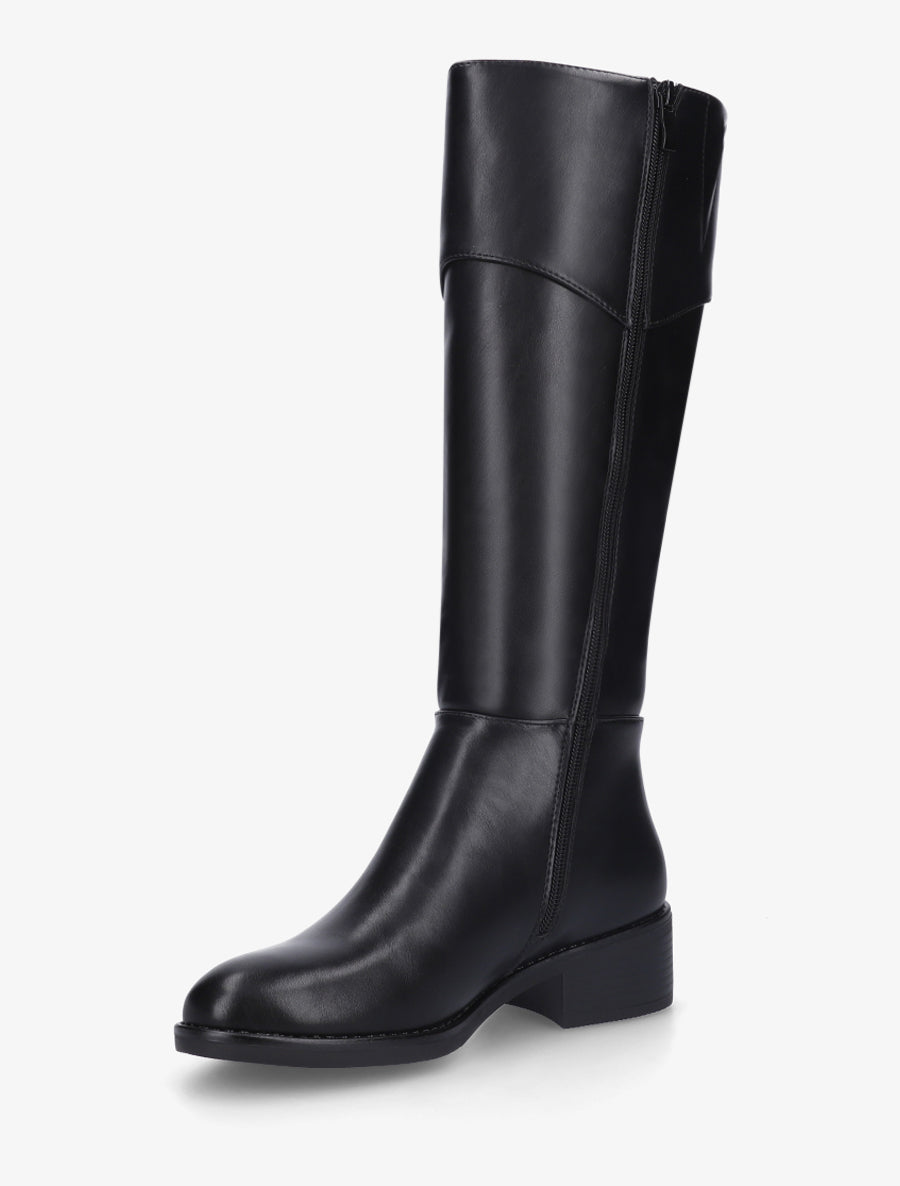 Bottes classiques en simili - Noir - 3