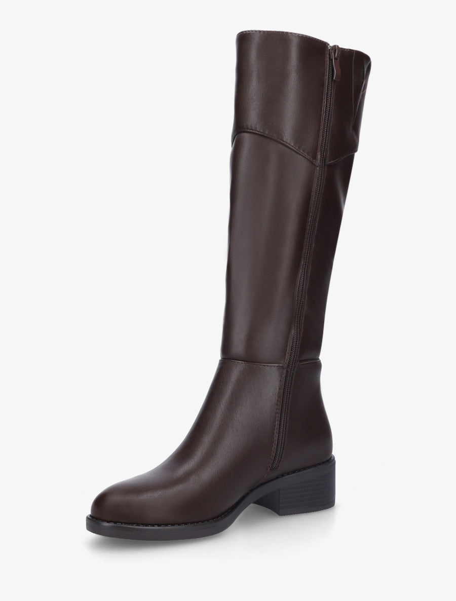 Bottes classiques en simili - Marron - 3