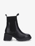 Boots élastiquées à semelles crantées - Noir - 1