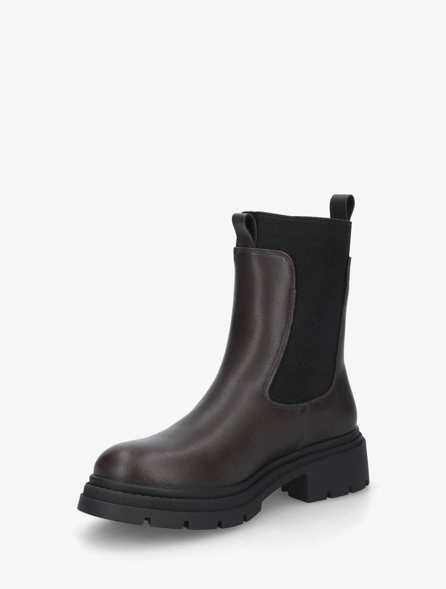 Chelsea boots à semelle crantée - Taupe - 3