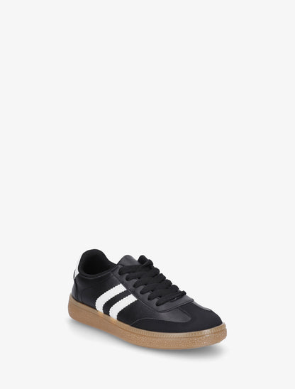 Sneakers à bandes contrastantes - Noir - 2