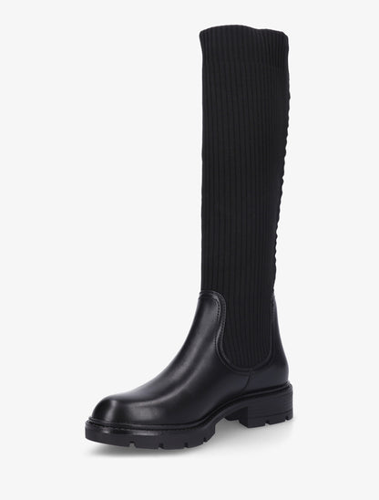 Bottes plates style chaussette - Noir - 3