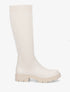 Bottes plates style chaussette - Écru - 1