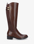 Bottes élastiquées style cavalière - Marron - 1