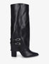 Bottes à revers et double sangles - Noir - 1