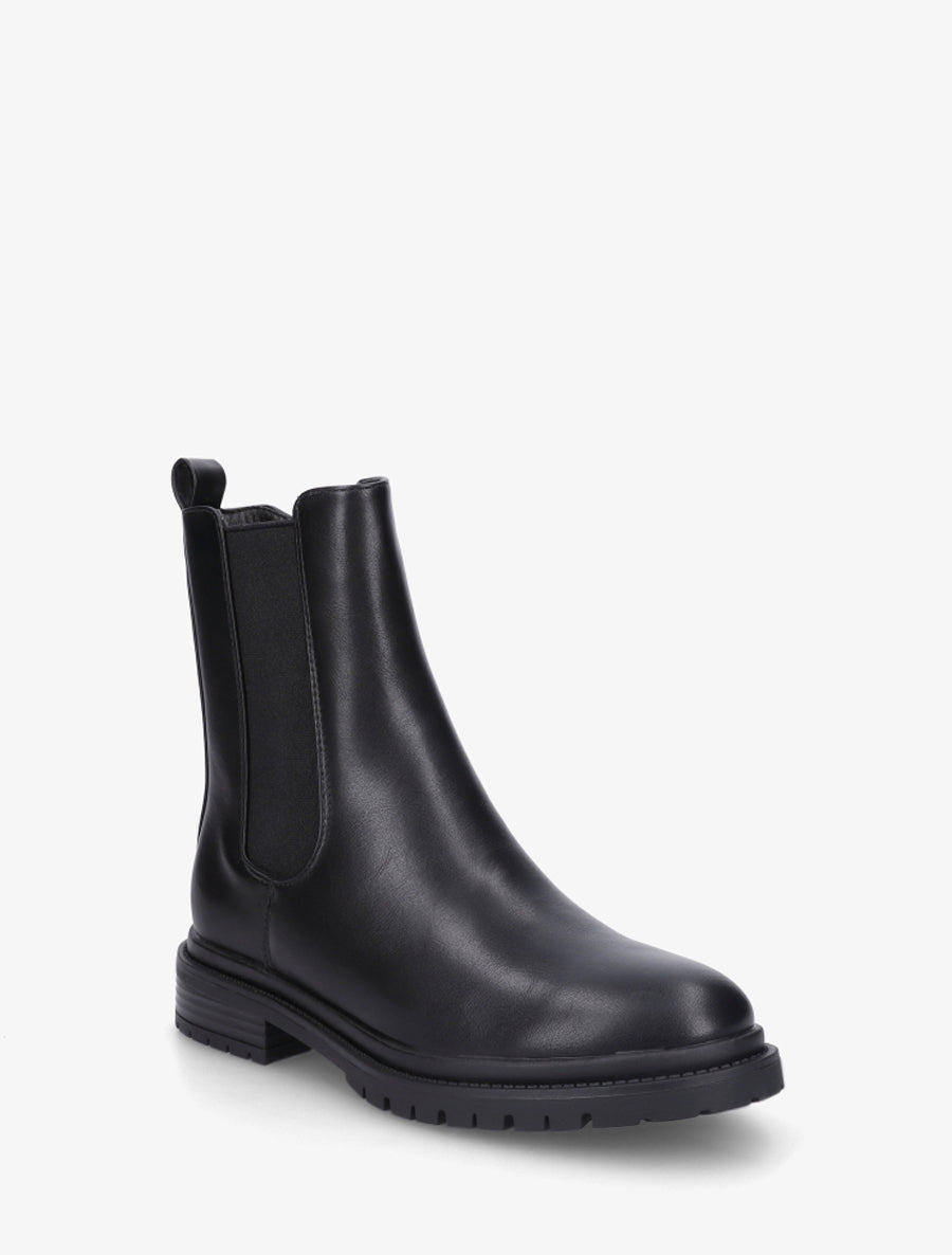 Bottines élastiquées à semelle crantée - Noir - 2