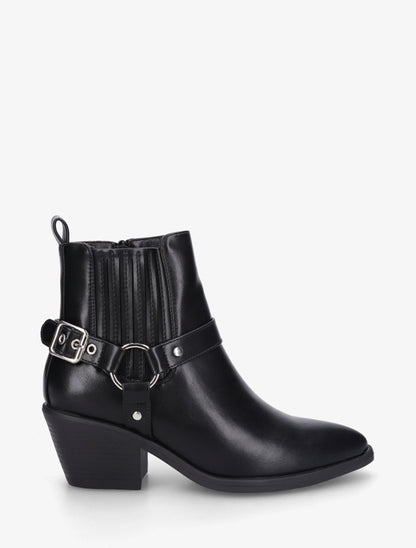 Bottines en simili style chelsea - Noir - 1