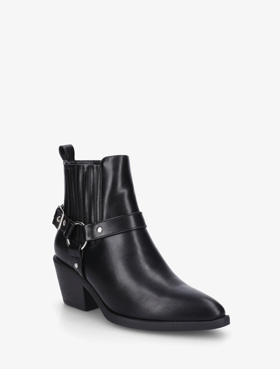 Bottines en simili style chelsea - Noir - 2