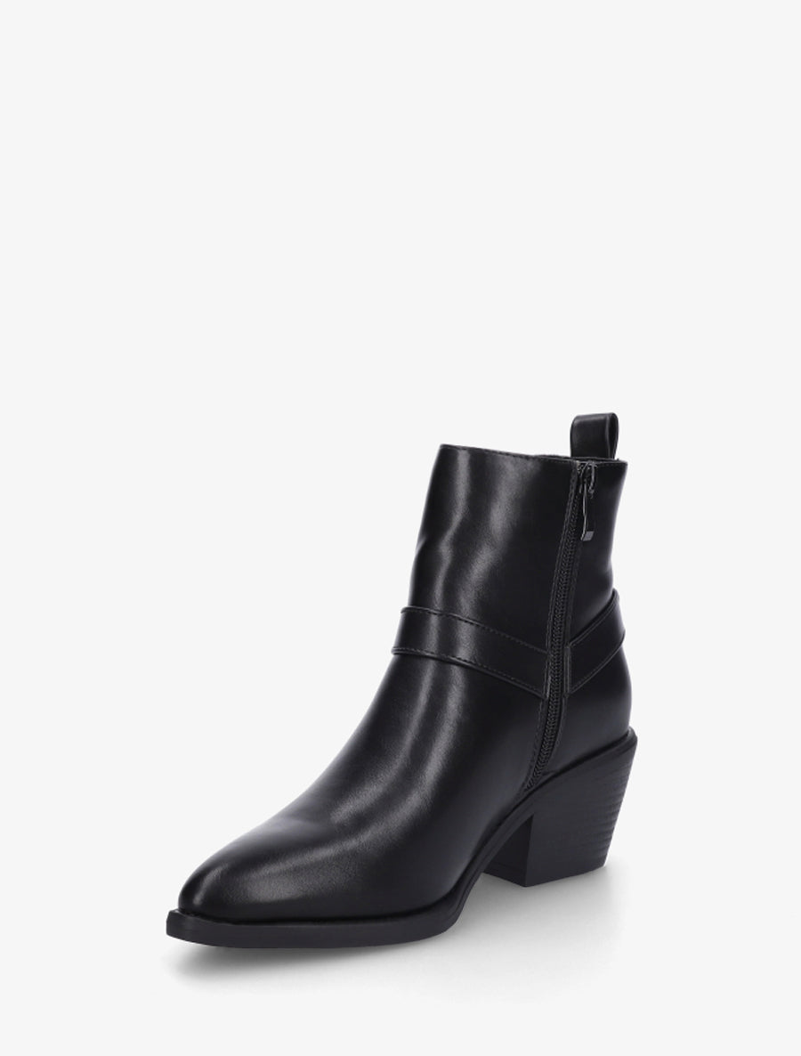 Bottines en simili style chelsea - Noir - 3
