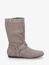 Bottes plates en suédine - Taupe - 1