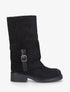 Bottes bimatière à ceinturon - Noir - 1