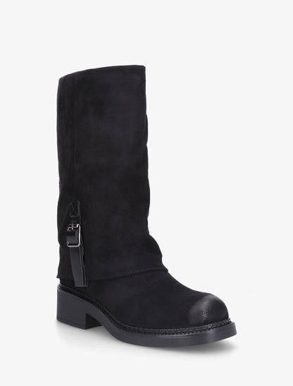 Bottes bimatière à ceinturon - Noir - 2