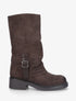 Bottes bimatière à ceinturon - Marron - 1