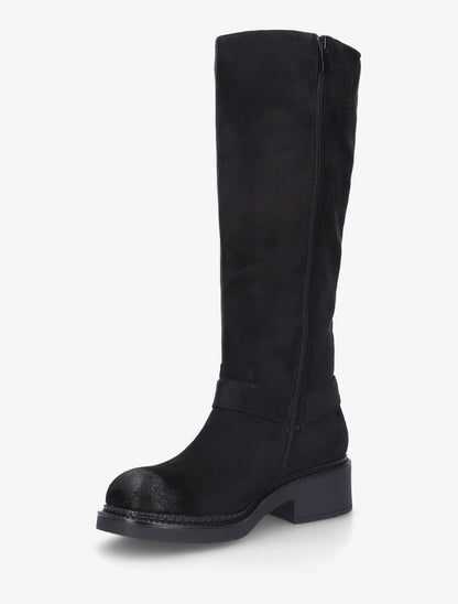 Bottes en suédine à boucle - Noir - 3