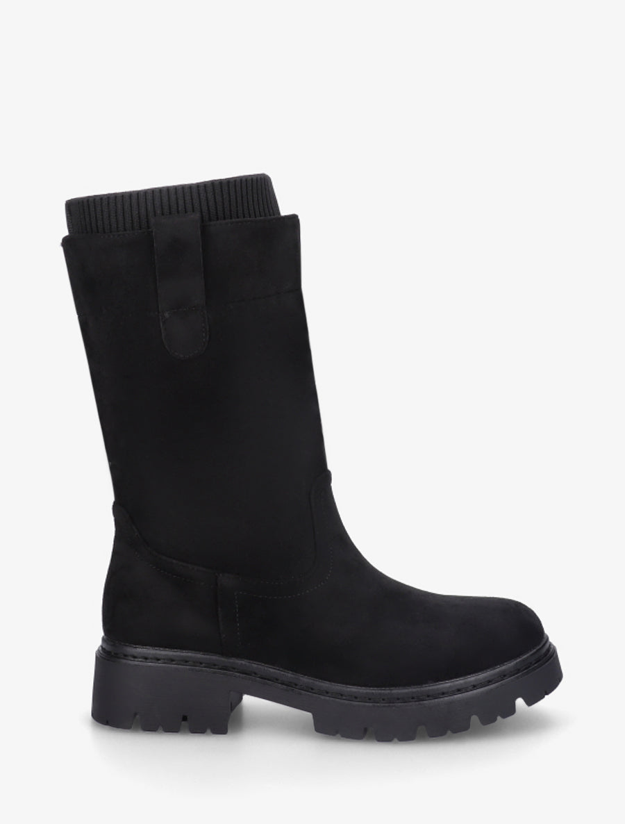 Bottes Montantes Roxy Bi-matière Daim Et Tissu Noir - Pointure 38 - Talon Bas - Occasion Parfait état