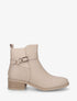 Bottines bi-matière élastiquées - Beige - 1