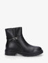 Bottines en simili sanglées - Noir - 1