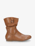 Bottines montantes effet froncé - Camel - 1