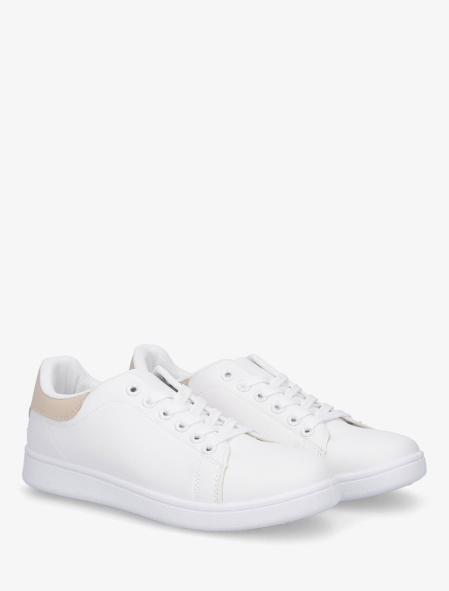 Baskets classiques en simili - Beige - 4