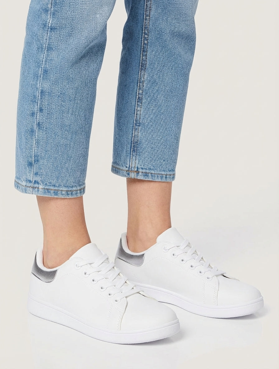 Baskets classiques en simili - Argent