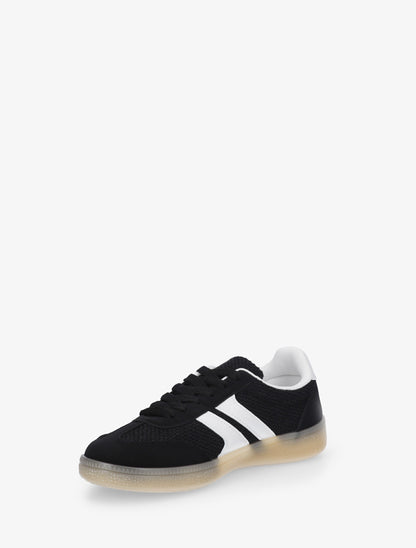 Baskets en toile et suédine - Noir - 3