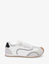 Sneakers texturés effet nubuck - Blanc - 1