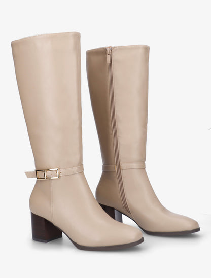 Bottes classiques à boucle - Beige - 4