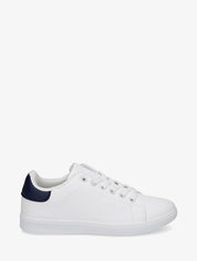 Sneakers basiques en simili - Marine - 1