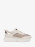 Sneakers ajourées à strass - Beige - 1