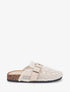 Mules fermées en macramé - Beige - 1