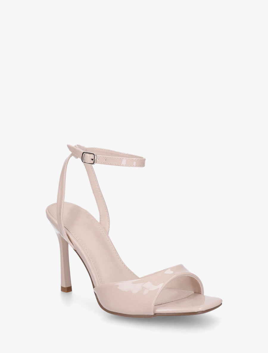 Sandales vernies à talon aiguille - Beige - 2