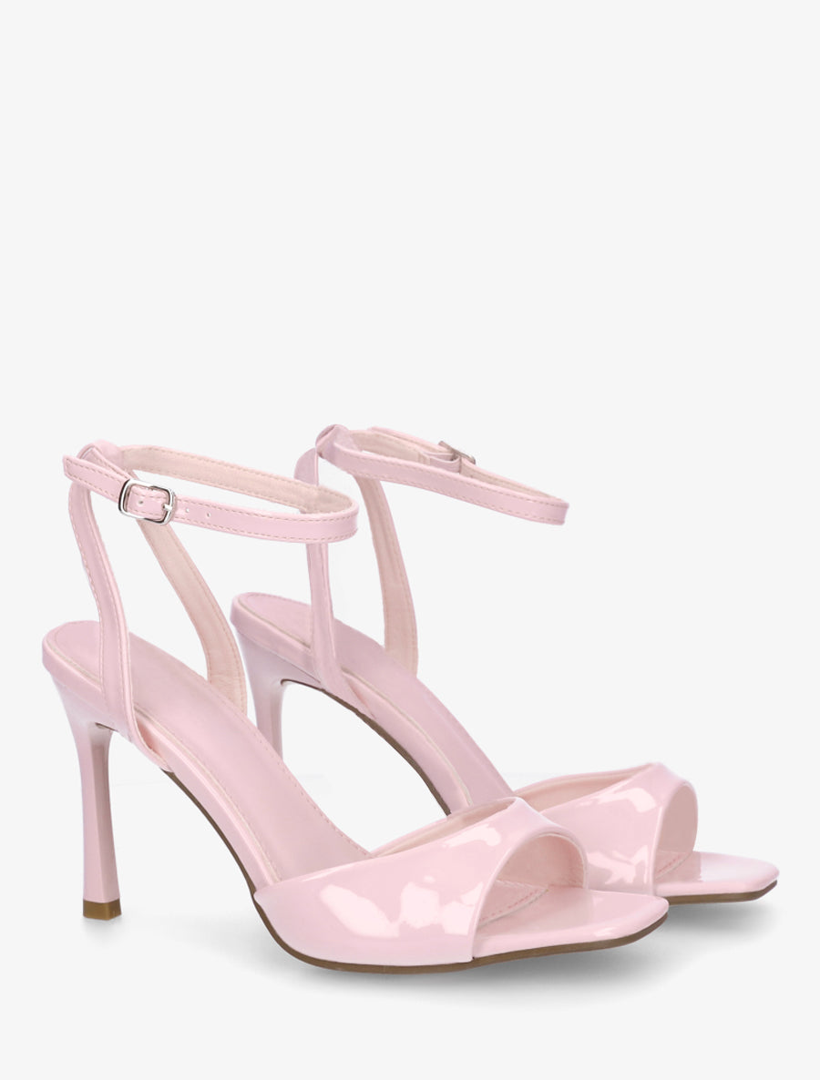 Sandales vernies à talon aiguille - Rose - 4