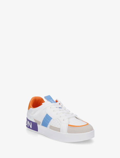 Baskets en simili à bande irisée - Orange - 2