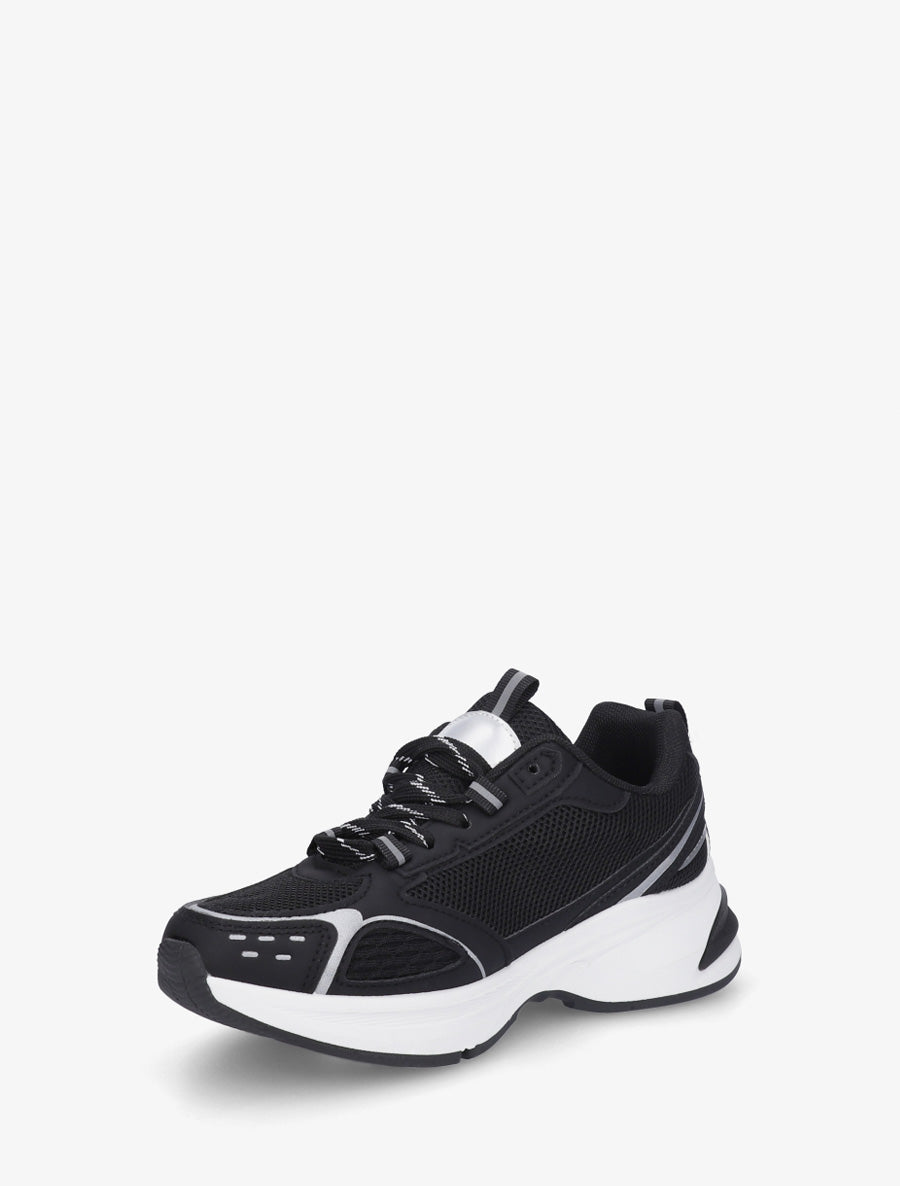 Baskets en tissu et simili - Noir - 3