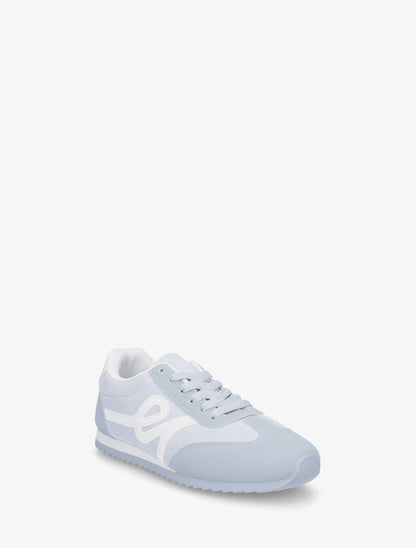 Sneakers en suédine à empiècement effet nubuck - Bleu ciel - 2